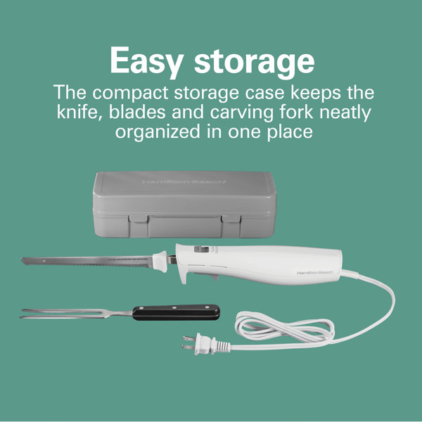 Hamilton Beach® Electric Knife Set with Fork and Case Wayfair